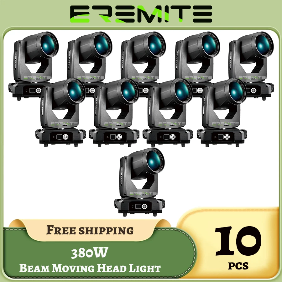 0 Tax 10Pcs Beam 380W 20R Moving Head Light Dmx Key Model Sharpy Beam 380W Stage Disco Lights Power Dj Effect Party Wedding