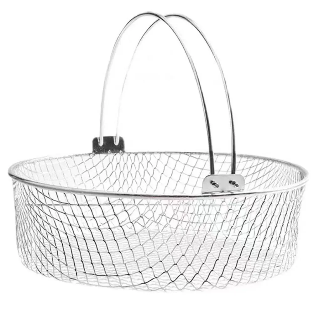 

Air Fryer Basket Air Fryer Replacement Basket Steamer Basket Stainless Steel Portable Air Fryer Breathable Mesh Basket