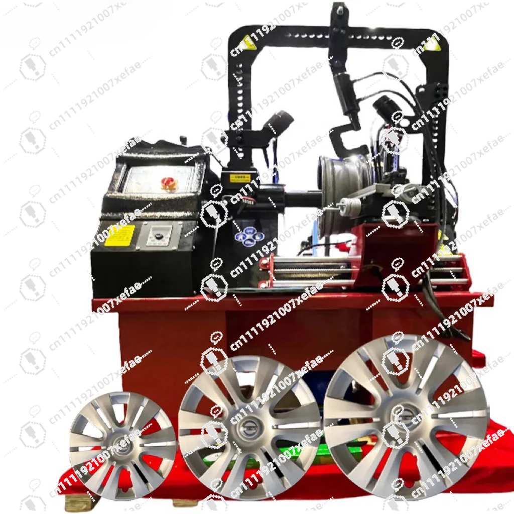 Three-cylinder Alloy Rim Straightening Machine Automatic Rim Straightening Machine with Crane Rim Repair Machine