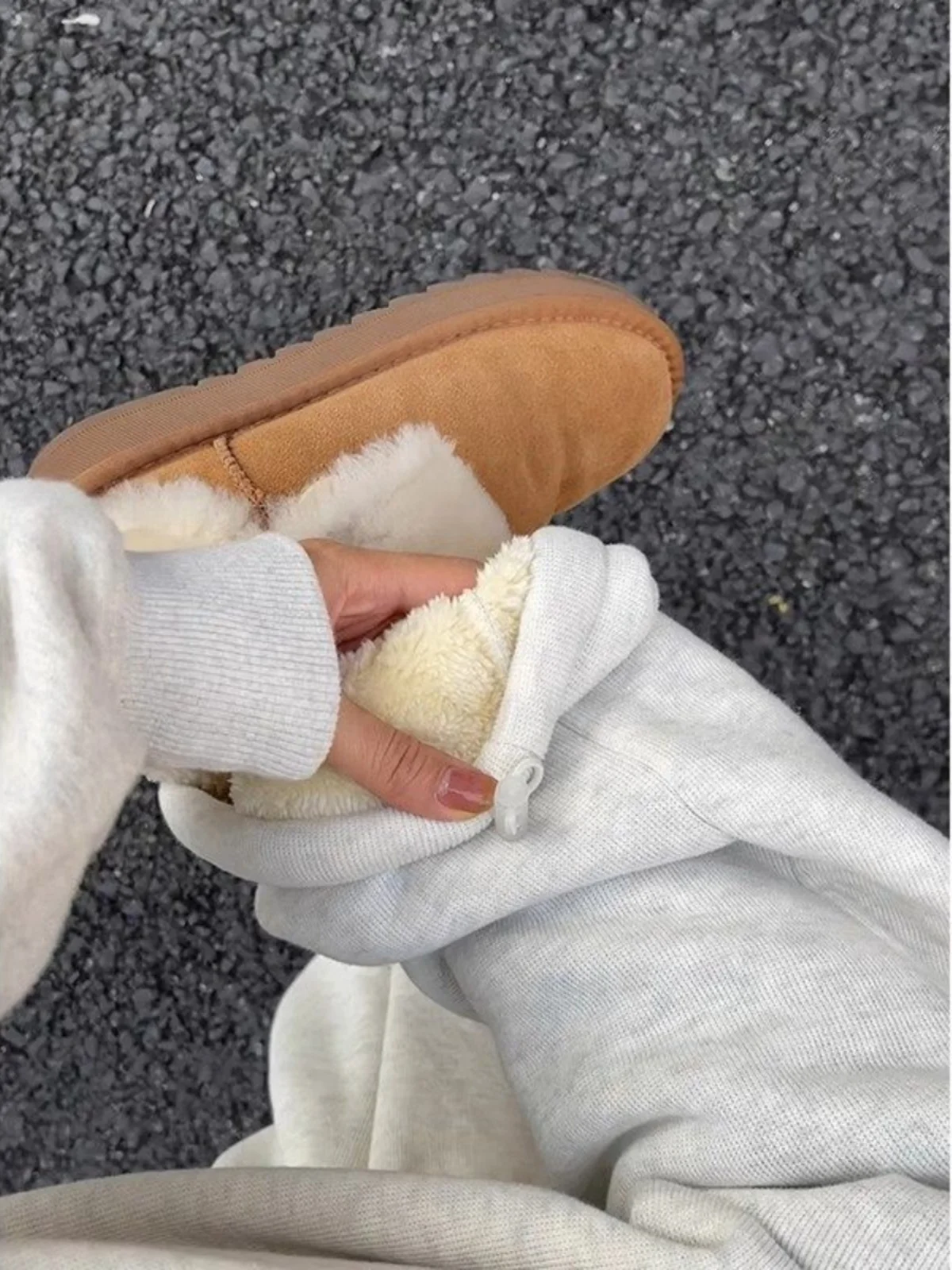 

Men's Winter Fce Lined Thi Lamb Velvet Pants Cold Resistant Warm Cotton Trousers Loose Straight Leg Casual Pants