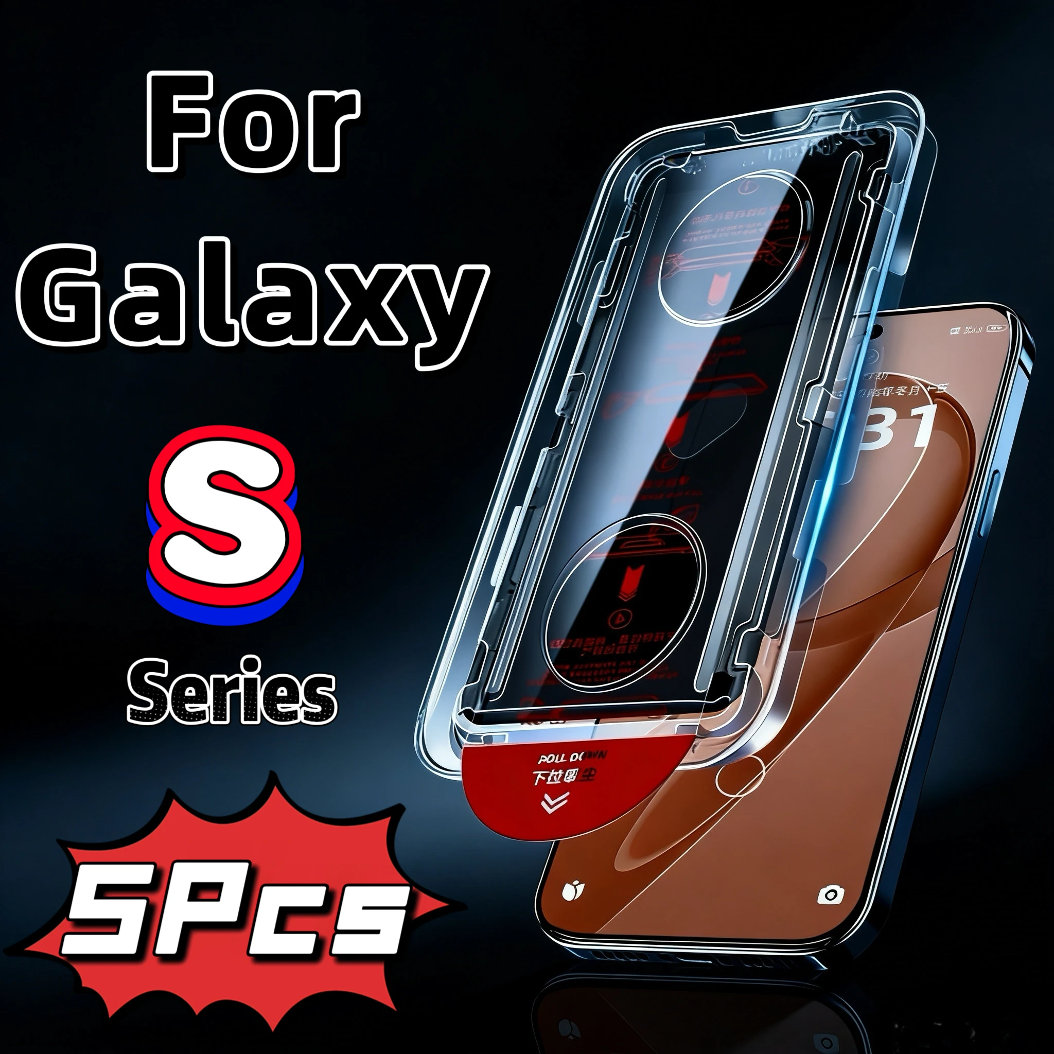 Privacy Screen Protector for Samsung Galaxy S25 S24 S23 S22 S21 Ultra Plus Series, Anti-Shatter, Easy Installation, 5 Pack