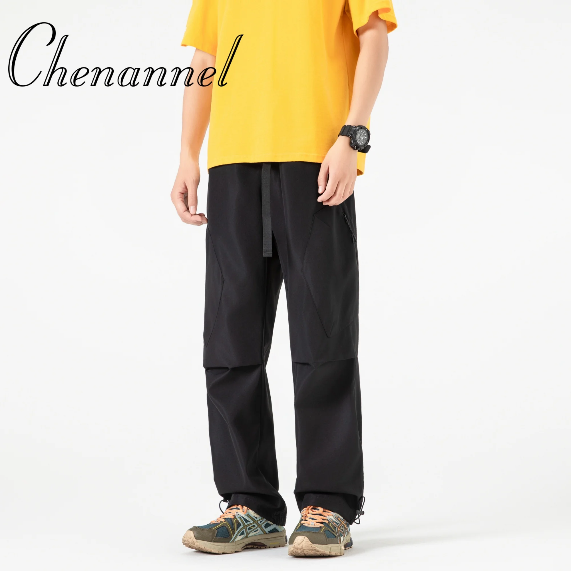 

Мягкие водонепроницаемые пуховые брюки для мужчин на осень и зиму, свободные прямые брюки для альпинизма на открытом воздухе