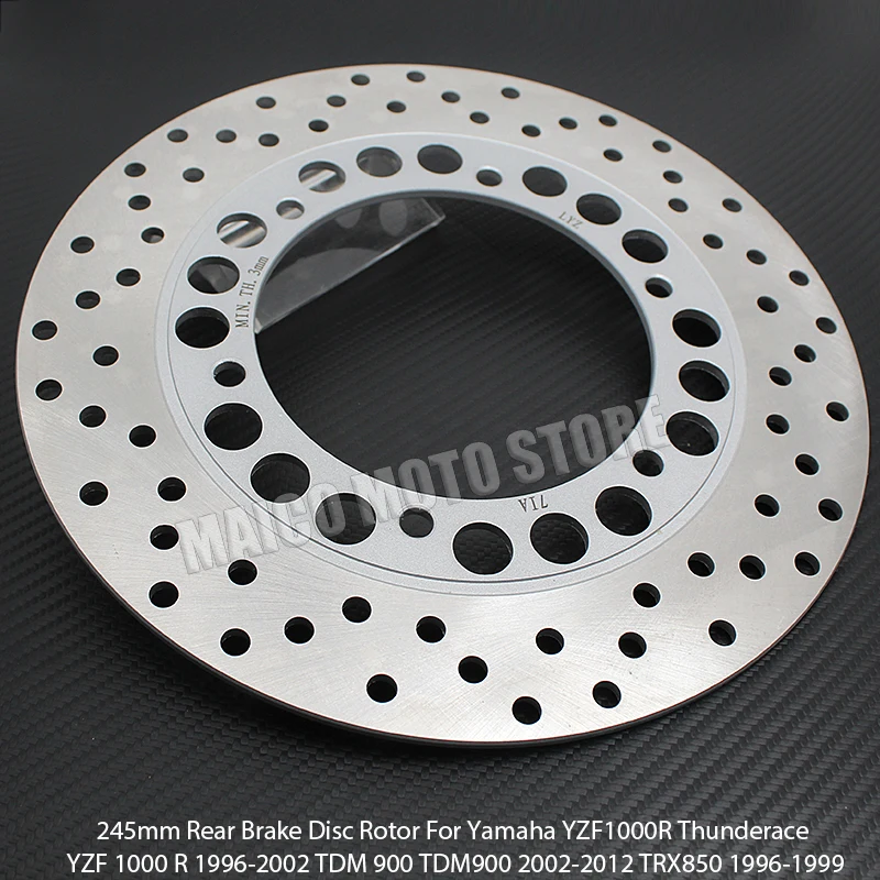 245mm Rear Brake Disc Rotor For Yamaha YZF1000R Thunderace YZF 1000 R 1996-2002 TDM 900 TDM900 2002-2012 TRX850 1996-1999