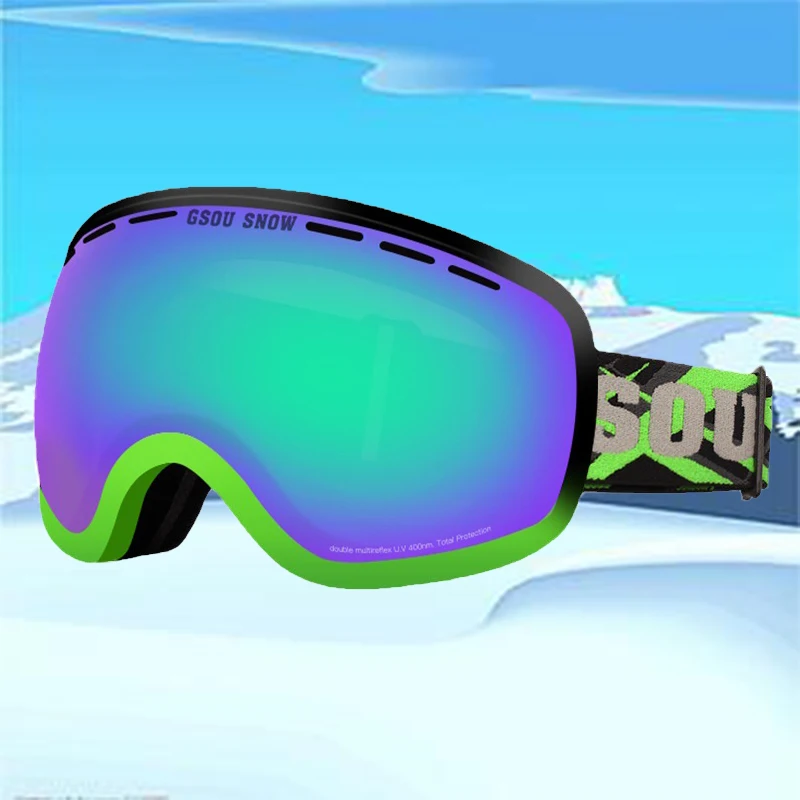 Winter Woman Skiing Eyewear Sport Anti Fog Men Magnetic Snow Glasses Mountain Male Ski Goggles Double Layer Man Snowmobile Mask