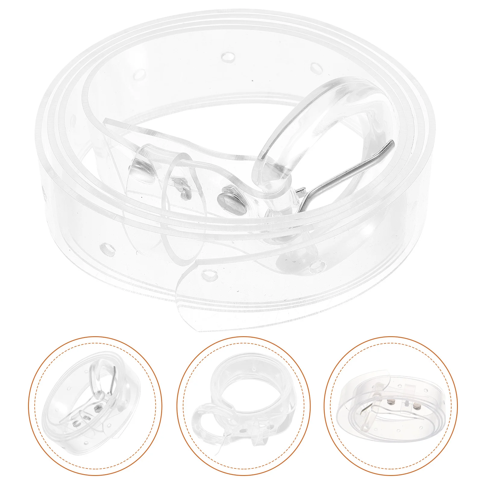 

Fashion Waist Belt for Women Clear Transparent Design Fine Workmanship Elegant Dress Decoration Simple Chain Belt for Lady