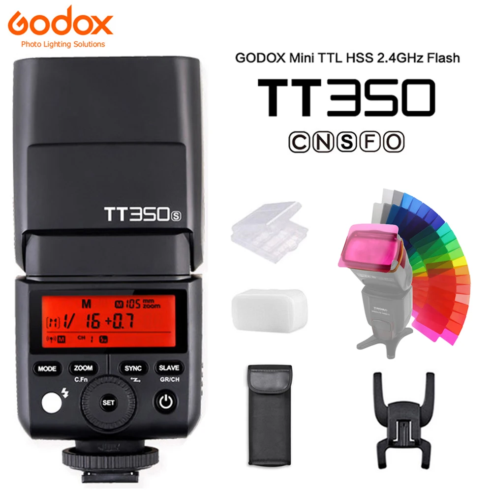 

Godox Mini Speedlite TT350C TT350N TT350S TT350O TT350F Camera Flash TTL HSS GN36 for Canon Nikon Sony Fujifilm Olympus Camera