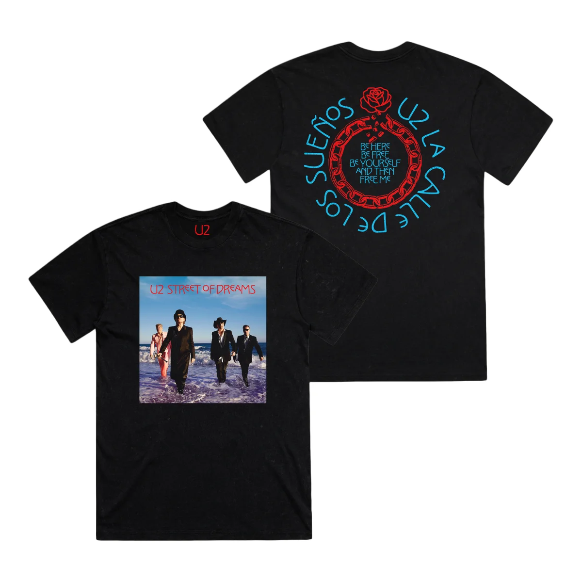 U2 Band Album Street of Dreams Graphic 2026 Summer New T-Shirt 100%Cotton Men's Women's Y2k Popular Oversized Tshirt Casual Tee