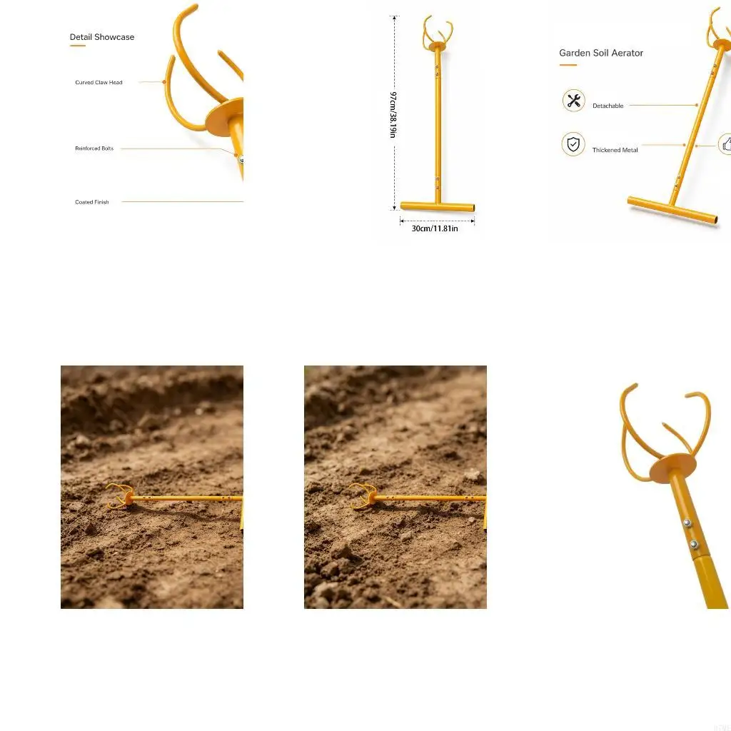 37ME Metal Garden Soil Working Tool for Flower Plot and Yard Upkeep