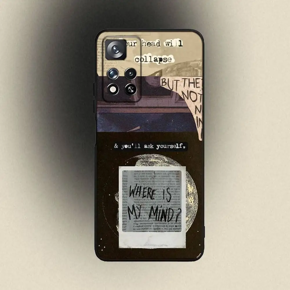 حافظة هاتف P-Pixies Where Is My Mind لهاتف Samsung Galaxy A 91,80,73,72,53,52,51,22,5G,Plus,J,Note غطاء أسود ناعم