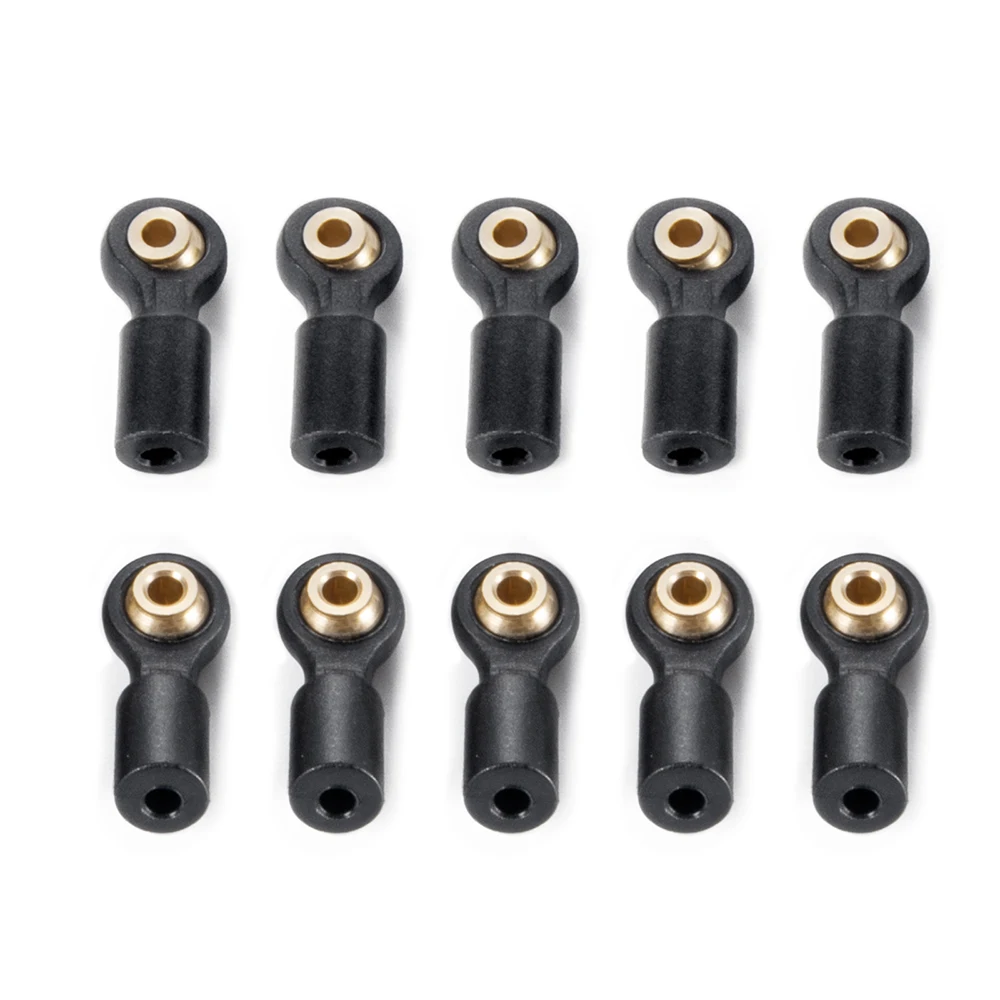 MIBIDAO 10 pièces M1.6 plastique Pivot lien tige fin billes tête de Joint pour Axial SCX24 1/24 RC voiture sur chenilles mise à niveau pièces accessoires