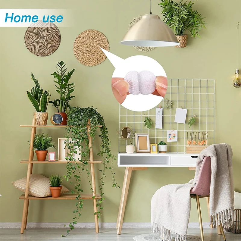 1000 Pairs Self Adhesive Fastener Tape Dots Disc Adhesive Strong Glue Magic Sticker Round Coins Hook Loop