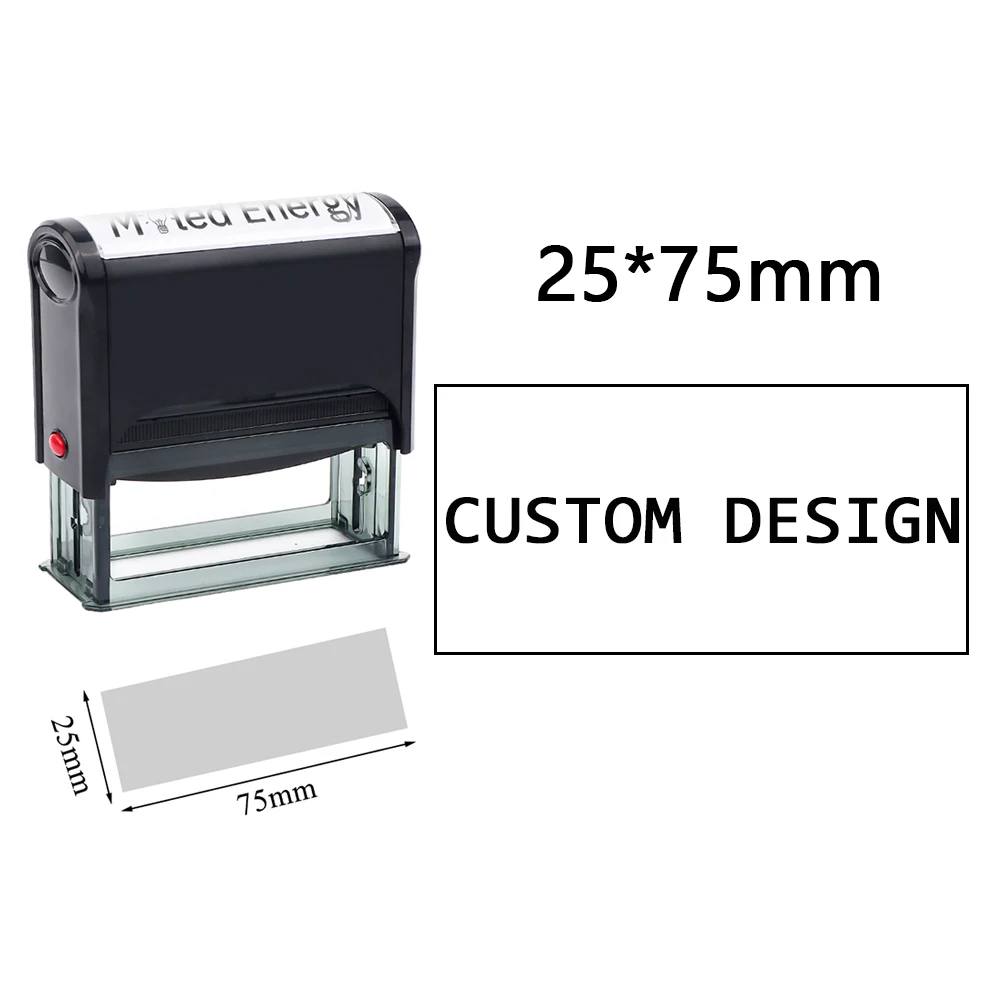 Aangepaste zelfinktende stempel DIY rubberen stempelset Aangepast LOGO Gepersonaliseerde zelfinktende bedrijfsadres naam nummer briefdruk