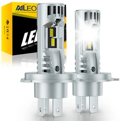AILEO 2PCS H4 Led Lights 100W 22000Lm High Power For Car Headlight High Low Beam Automotivo Canbus Lamp CSP 6500K Bulb Plug&Play