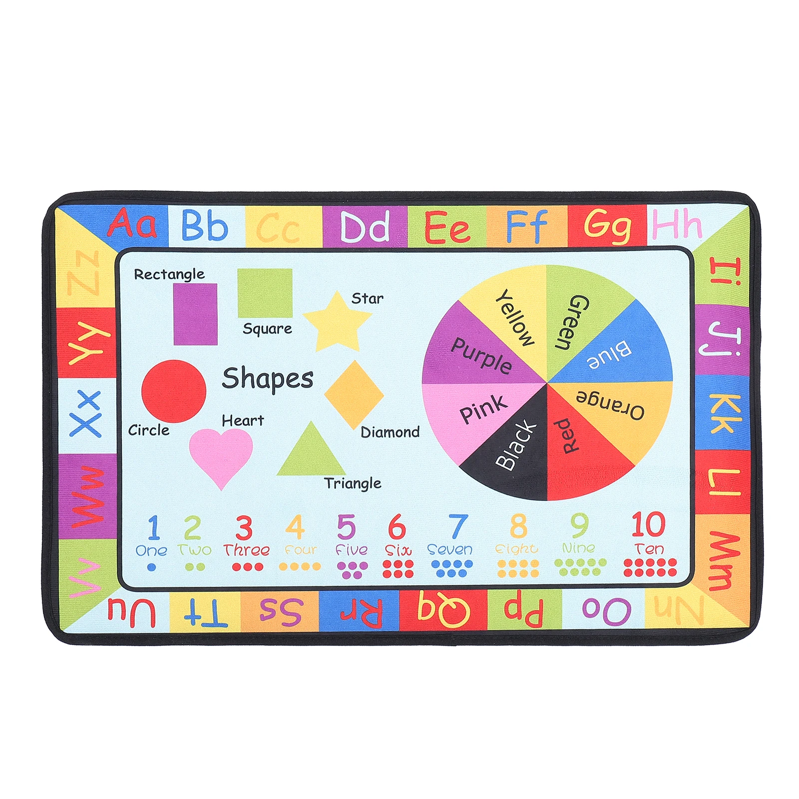

Thickened Cartoon Carpet Kids Playroom Mat Smooth Touch No Burrs Interactive Game Educational Rug Cognitive Development Area