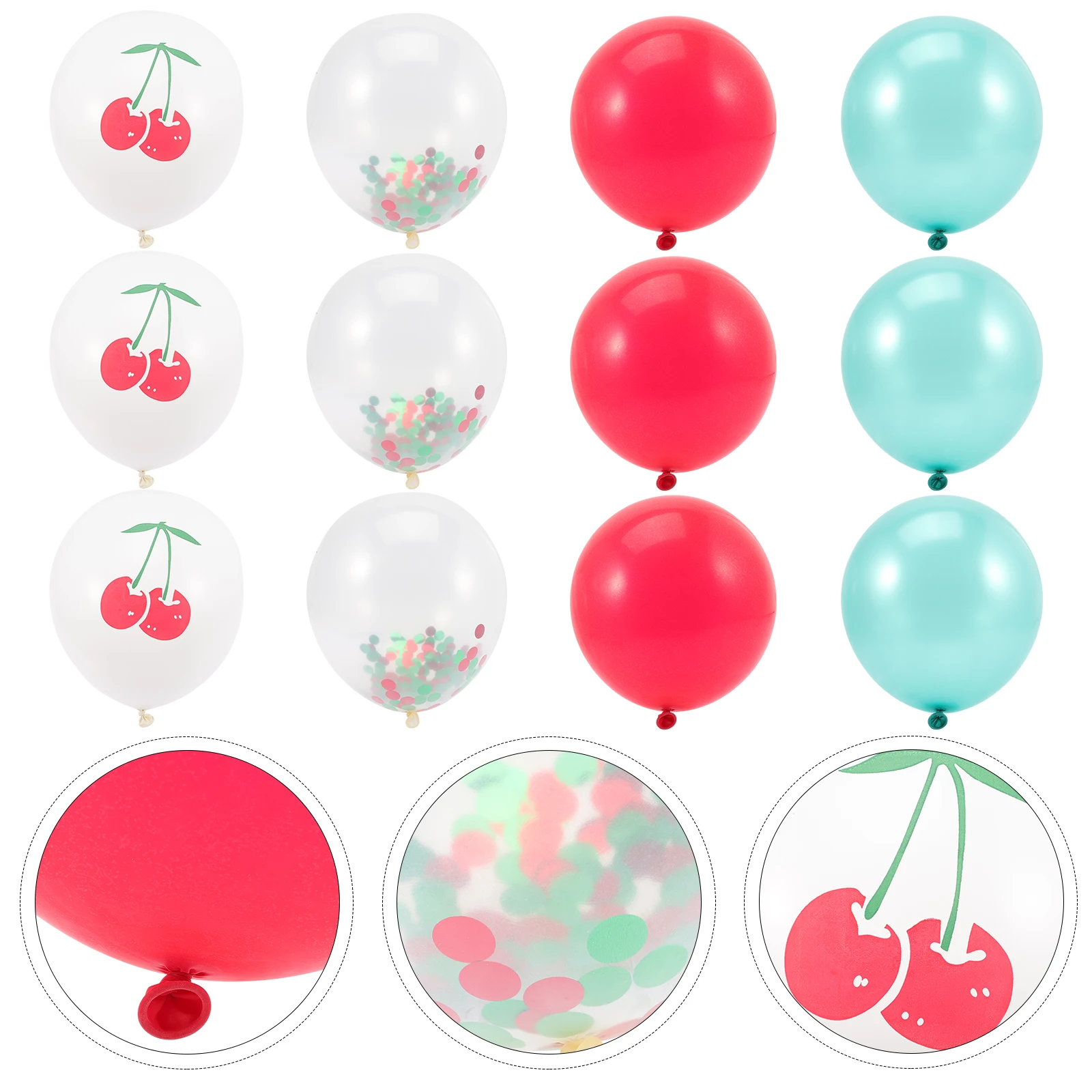 

20Pcs Summer Party Decorative Fruit Balloons Latex Balloons 12 Inches Tropical Balloon Garland Kit Birthday Shower Festival