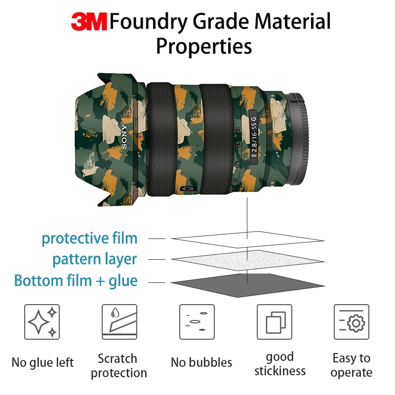 Für Sigma 24-70 f2.8 E Mount Wrap Haut Objektiv Haut Aufkleber 24-70 F2.8 DG DN E Aufkleber Wrap Film Anti-scratch Schutz Abdeckung Fall