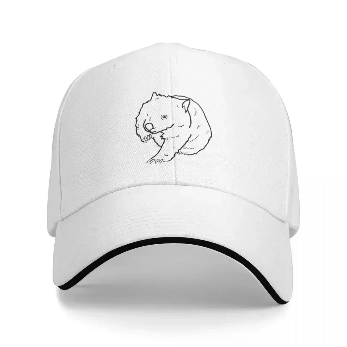 2026 Australian Wombat Doodle Cap Casual Baseball Caps Adjustable Hat Hip Hop Summer Unisex Baseball Hats Customizable Polychrom