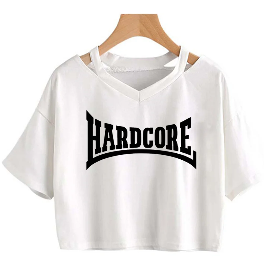 Hardcore top women streetwear t shirt girl designer clothing