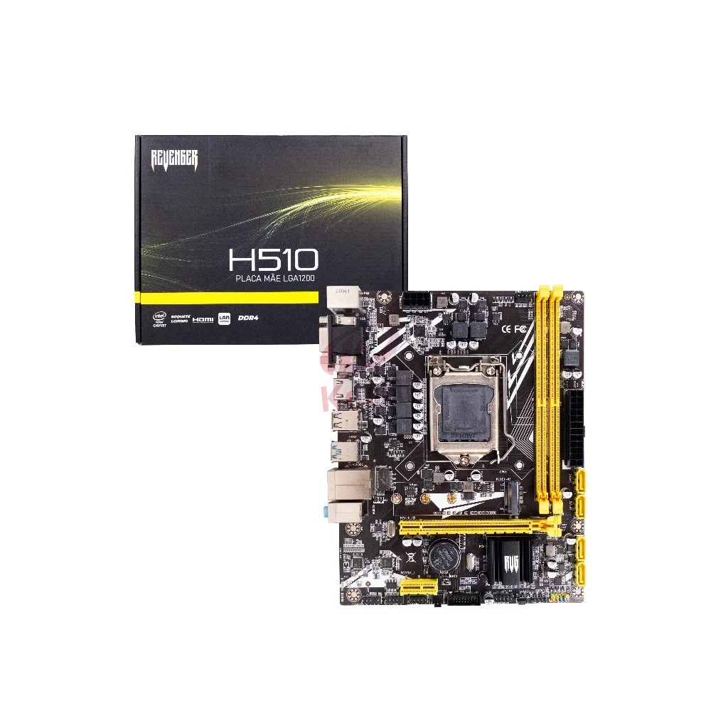 Placa Mãe Lga1200 Chipset Intel H510 Ddr4 10º E 11º Geração