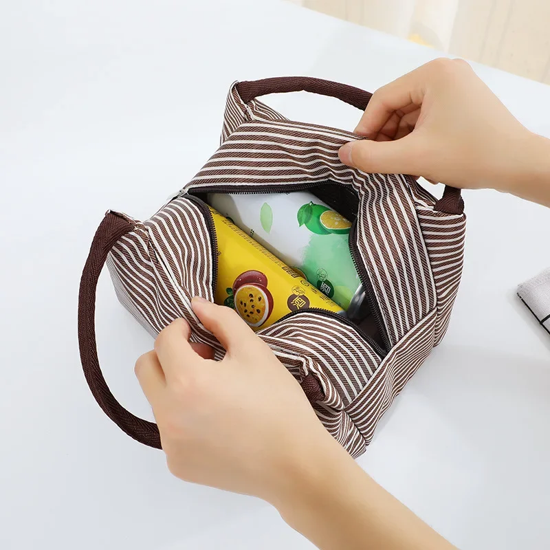 Lunch Bag Women Men Cooler Bags Thermal Storage Ice Pack Tote Students Bento Adults Picnic Food Handbag Portable Lunch Box Work