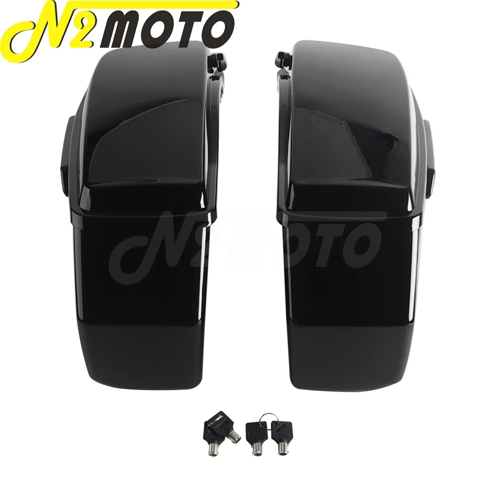 Motorcycle Side Saddlebag Hard Trunk Luggage Rear Boxes For Harley Touring Road King FLHR Street Glide FLHX FLHXS FLHXST 2014-23