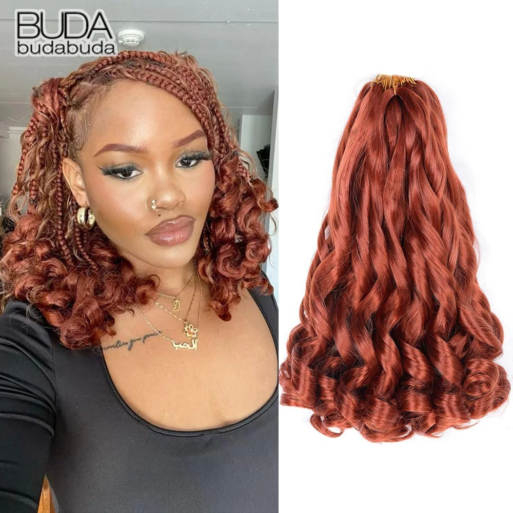 

French Curl Braiding Hair Synthetic Curly Crochet Braiding Hair Loose Wavy Braiding Hair Extensions Spiral Curls Braiding Hair