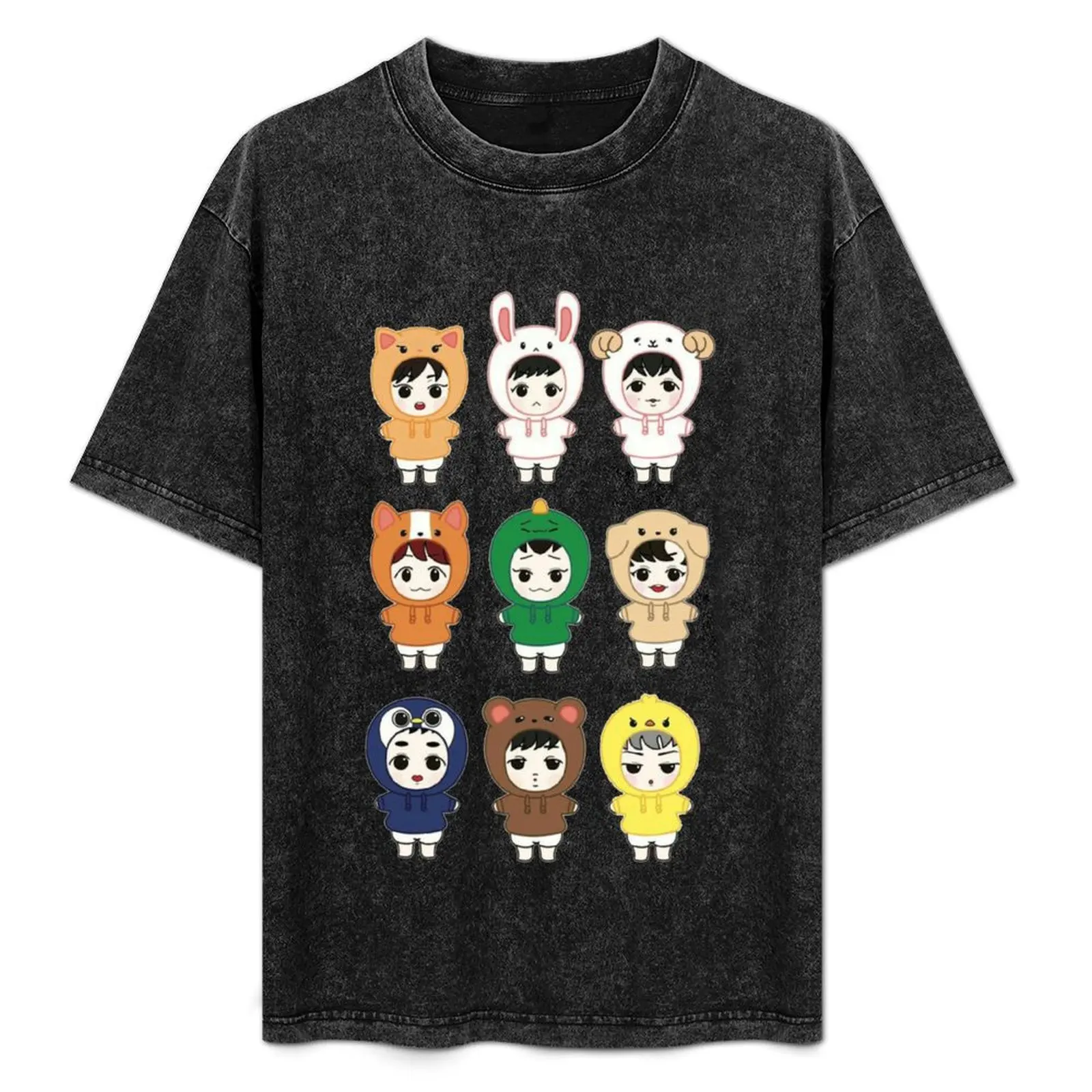 

EXO.CUTIE.BABIES.IN.ONESIES T-Shirt Christmas Casual Short Sleeve Top