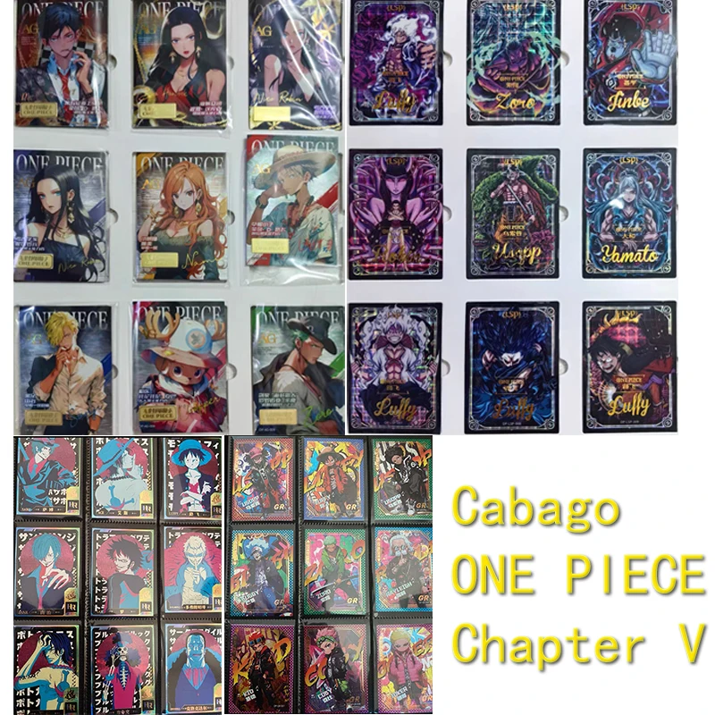 

New Cabago One Piece Chapter V Monkey D Luffy Nami Roronoa Zoro Boa Hancock Ssr Ag Lgr Card Children's Toys Birthday Gifts