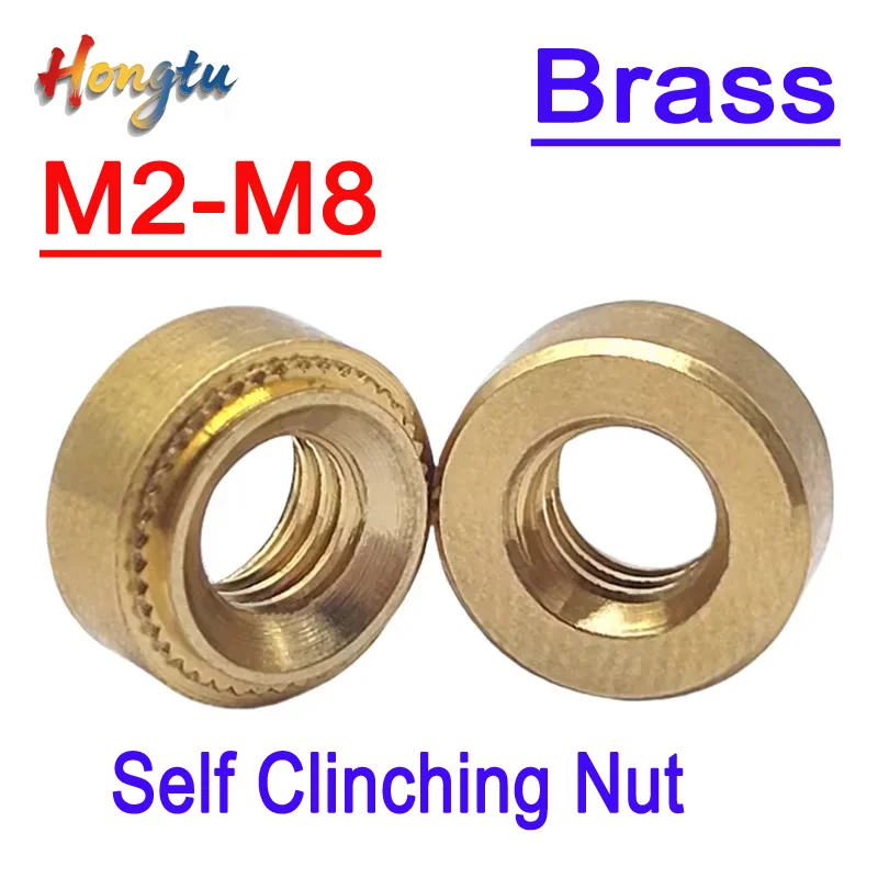 

M2-M8 Self Clinching Nut Brass Swage Nut Plug Nut Machine Tool Fasteners