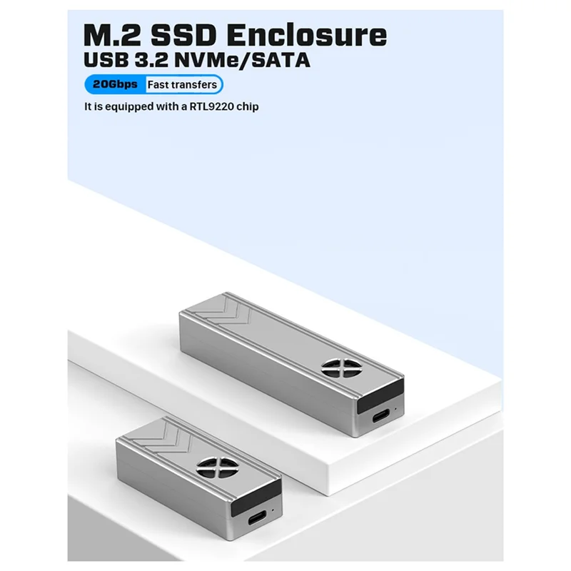 Nieuw! ! Nieuwe 20G M.2 Solid State Drive Box NGFF-NVME Dual Protocol Externe Lezen Notebook Mobiele Telefoon Kantoor Gebruik