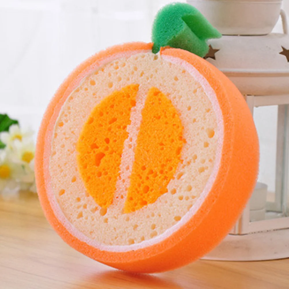 

4 Pcs Sponges Fruits Shaped Cushion Kids Bath Tool Lovely Even Lather