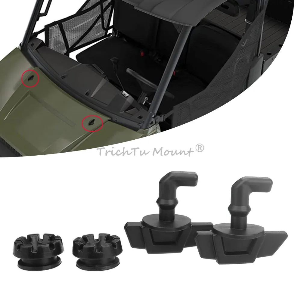 For Polaris Ranger RZR 900 1000 Sportsman 570  850 ACE 2013-2024 ATV UTV Hood- Latch Toggles Grommets Kit Accessories