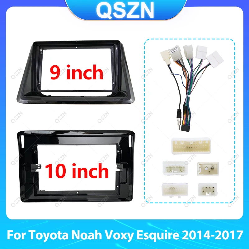

For Toyota Noah Voxy Esquire 2014-2017 RHD 9/10inch UV Black Car Radio Fascias Stereo Dashboard Panel Frame 2 Din Android Player