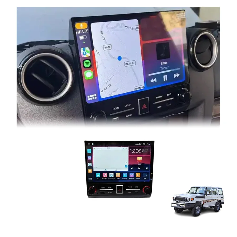 Best Selling Maictop 10.2 Inch Android Car Player Car Player Radio Screen for Land Cruiser 70 Series LC70 LC75 LC76 LC79 LC78