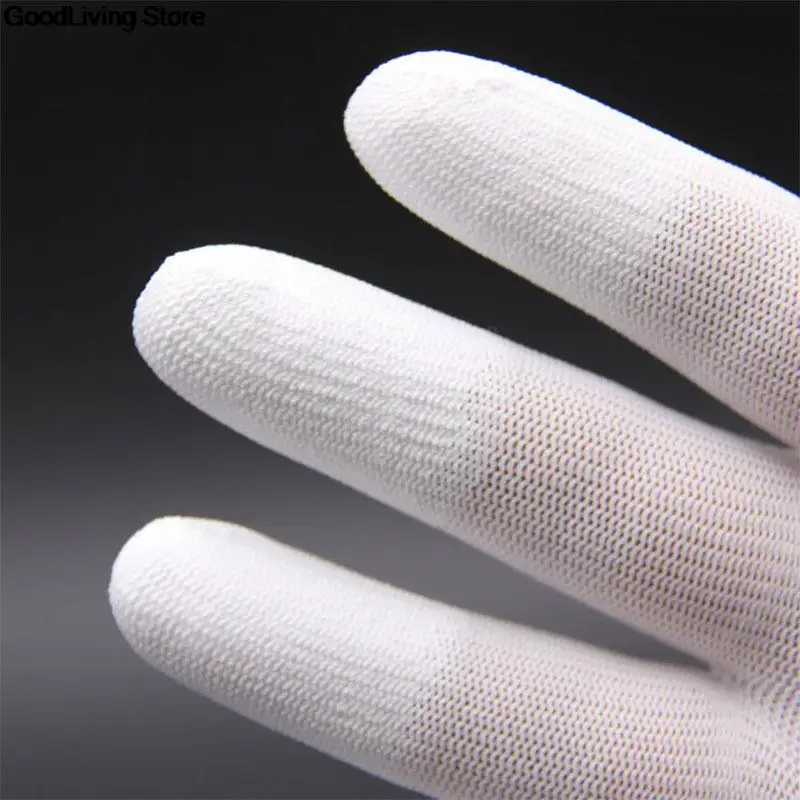 1 Pair Antistatic Gloves Anti Static ESD Electronic Working Gloves Pu Finger Coated Finger PC Antiskid For Finger Protection