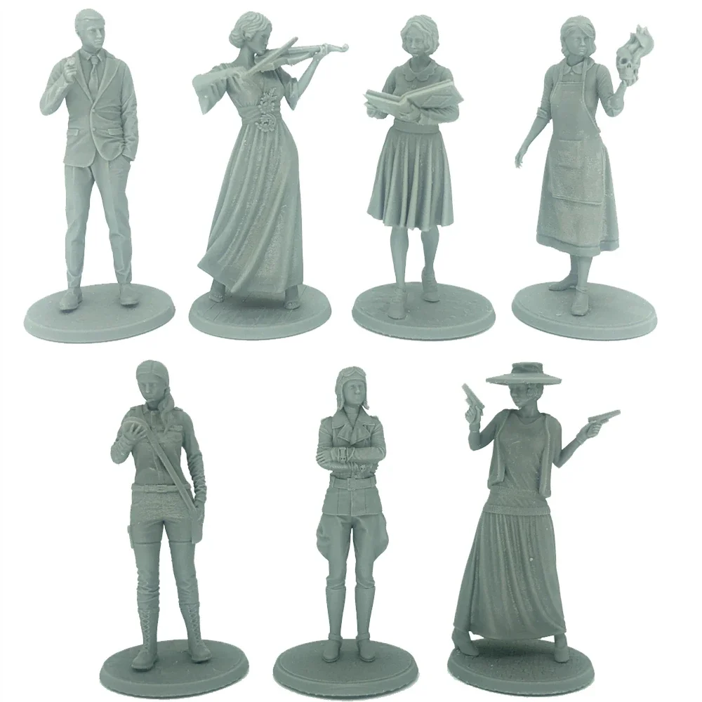 Game Resin Figure Model Kit 1/32 Scale Miniature Investigator Figurines Modelling Unpainted Kits A368