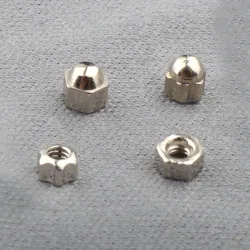 500pcs Glasses Screw Plum Hex Nuts 1.2mm 1.4mm Nut Cap Eyeglasses Repairing Parts