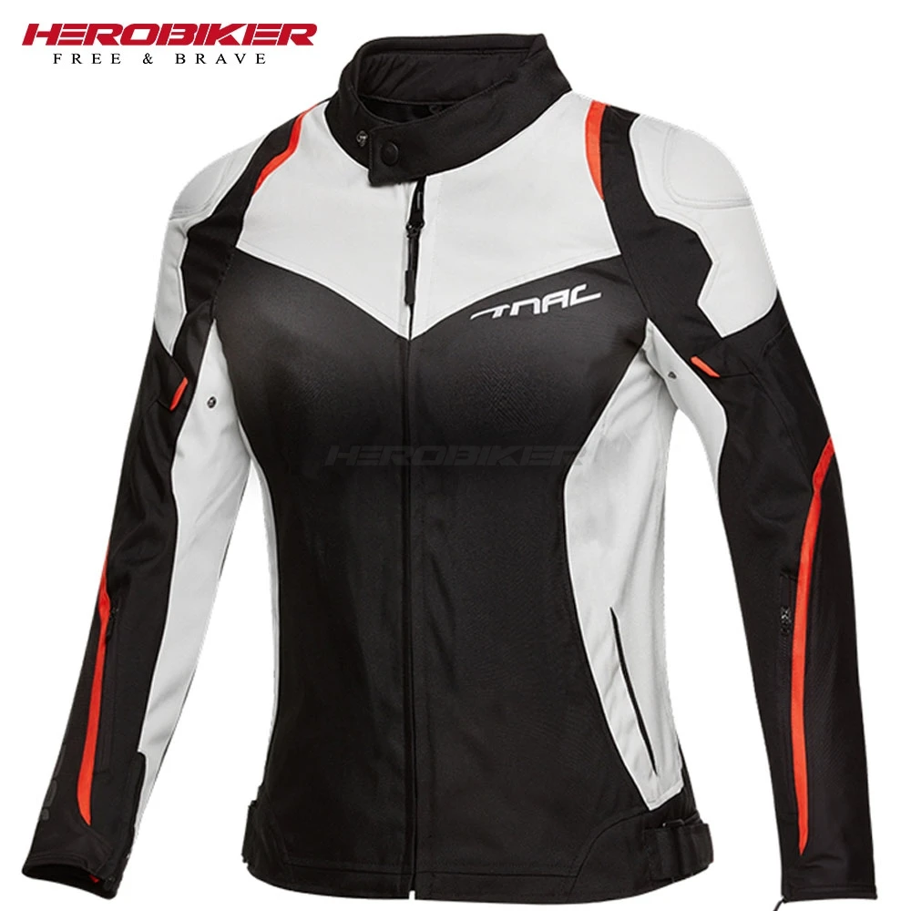 HEROBIKER-Veste de moto imperméable pour femme, veste de motocross, vêtements d\'équitation coupe-vent, équipement de protection, hiver et automne