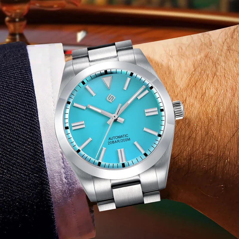 นาฬิกาข้อมือผู้ชาย TERAMI LIGE ระบบจักรกล ดีไซน์หรูหรา เรียบง่าย กระจกแซฟไฟร์ ตัวเรือนสแตนเลส กันน้ำ กลไกญี่ปุ่น NH35