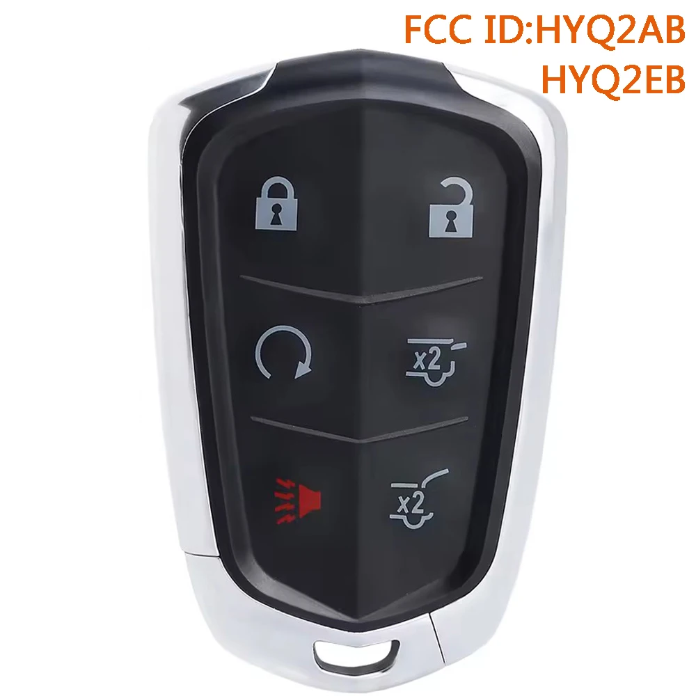 KEYECU HYQ2AB HYQ2EB Smart Remote Key Fob for Cadillac Escalade Escalade/ ESV 2015 2016 2017 2018 2019 2020 315MHz/433MHz