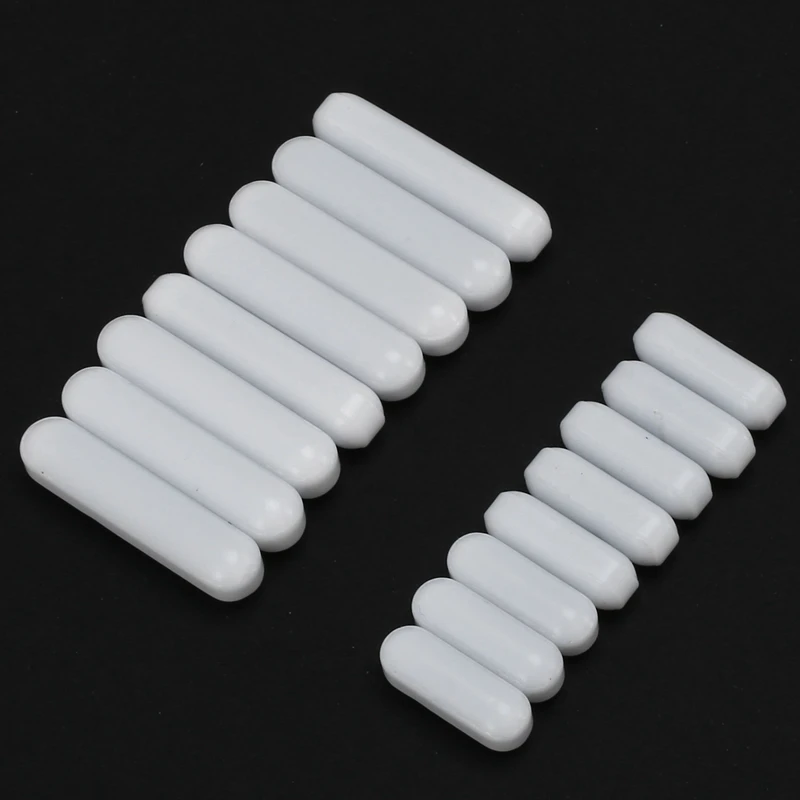 AT14 Set di barre di agitazione magnetiche in PTFE da 16 pezzi - Barra miscelatrice per agitatore da laboratorio - Barra magnetica con piastra di agitazione