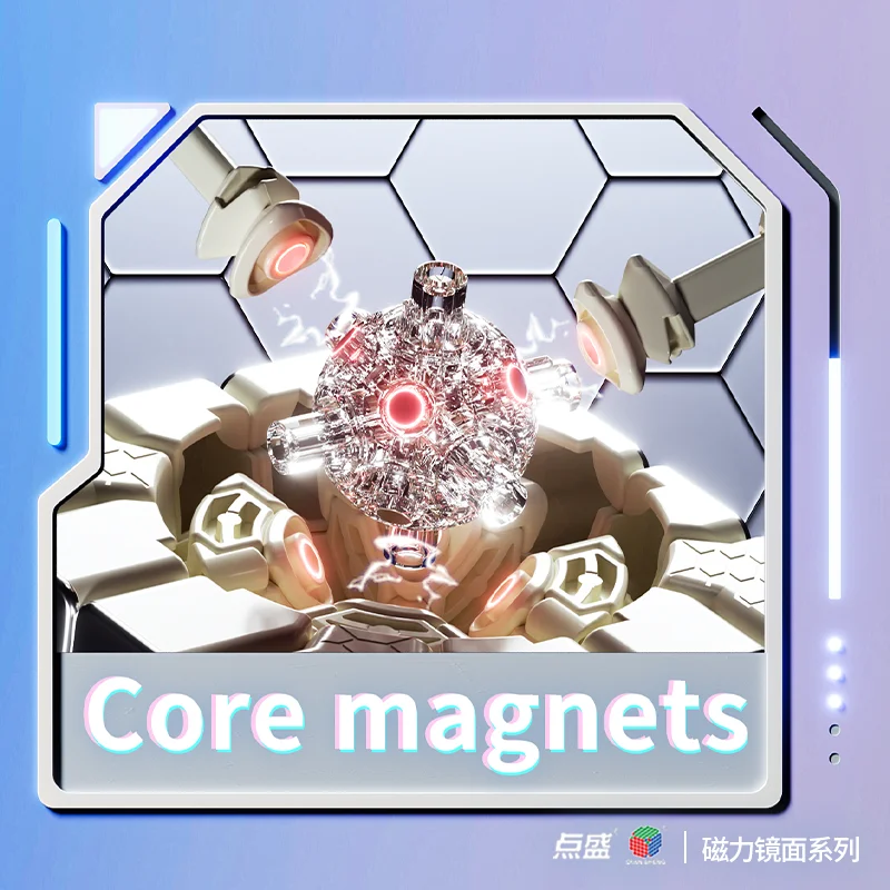 Diansheng 4x4 미러 마그네틱 매직 스피드 큐브 Fidget Toys DianSheng Mirror 4x4 볼 코어 큐브 Cubo Magico Puzzle