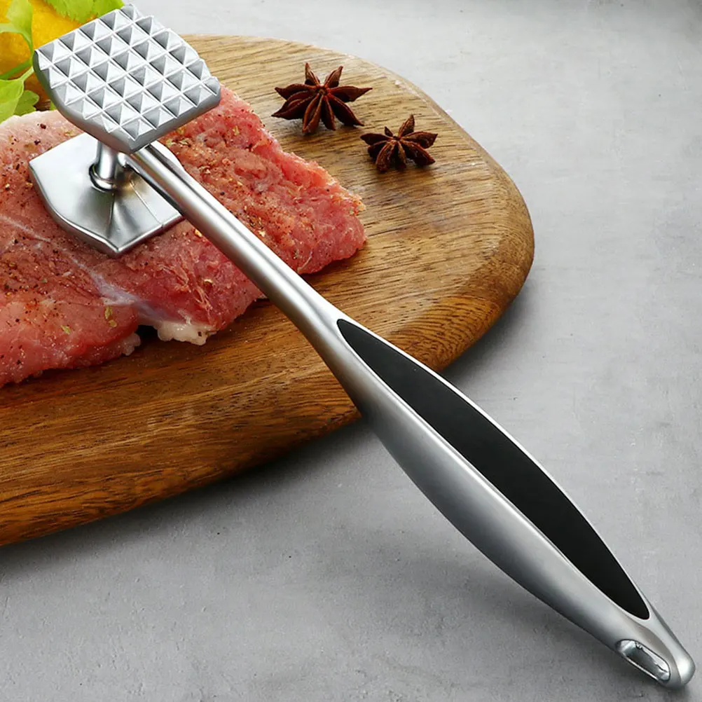 

Meat Hammer Double faced Alloy Tenderizer Soft Beater Flattener Comfortable Pounder Kitchen Tool Household Steak Mallet