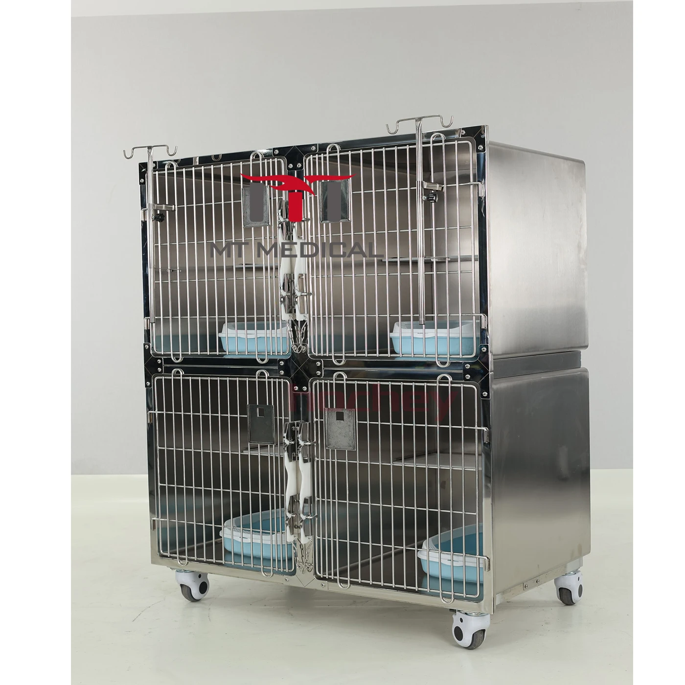 Durable Strong Veterinary Cat Cage MT MEDICAL Animal Care Housing For Pet Clinic Hospital Application