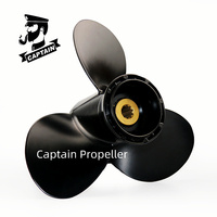 Captain Boat Propeller 9 1/4x12 Fit Suzuki Outboard Engine 8 9.9 15 20 HP Motor Aluminum Alloy Screw 3 Blade 10 Tooth Spline RH