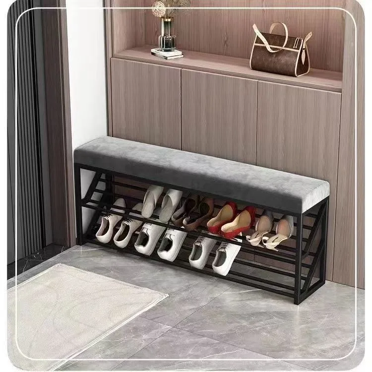 The entrance is very narrow, the shoe changing stool,  entrance,simple long entry,  Nordic shoe cabinet, furniture