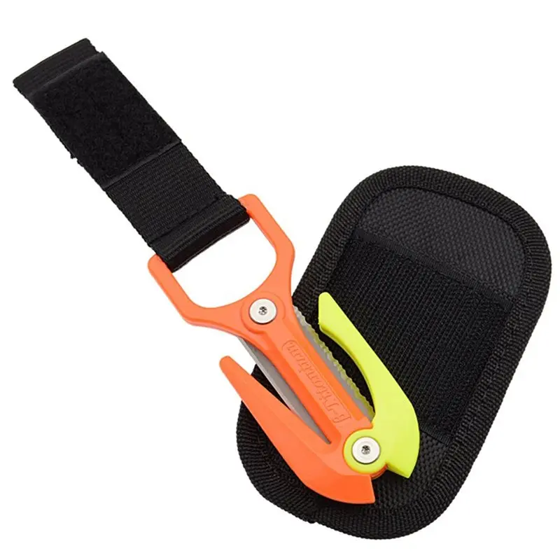 

ABHS-Scuba Diving Titanium Alloy Underwater Rope Cutter Cutting Special Knife Spearfishing Dual-Blade Safety Rescue Tool