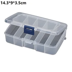 Plastic Tool Screws IC Storage Box, Transparent Craft Organizer Case, Small Part Container, Easy Classification and Storage