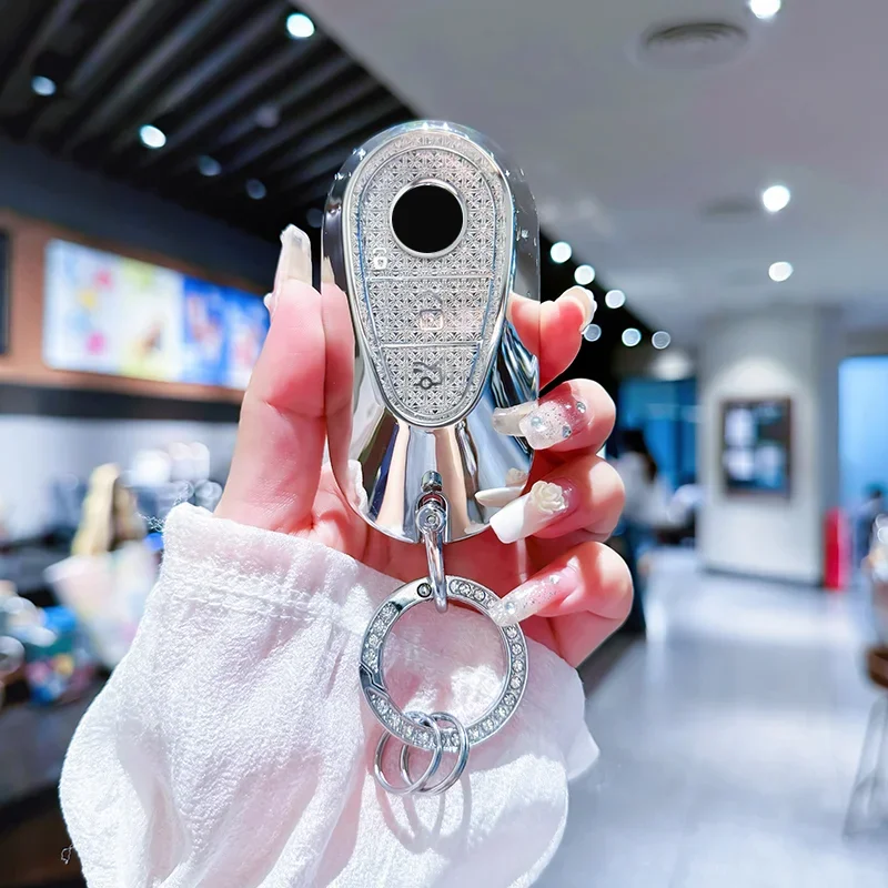 

Car For Mercedes Benz 2022 C S Class W206 W223 S350 C260 C300 S400 S450 S500 Remote Key Cover Fob Luxury Key Case TPU