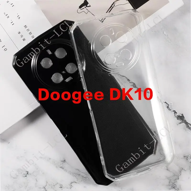 Etui zapobiegające upadkowi do Doogee DK10 DK 10 6,67 "DoogeeDK10 2024 miękki silikon TPU oryginalna, wstrząsoodporna tylna pokrywa na obudowie DK10